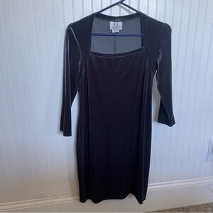 Vintage Crushed Green Blue Bodycon Sheath Mini Dress Size 6P R.J. Collection